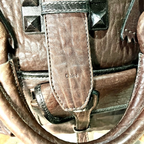 Vintage Chloe Bag Huge Tote Handbag Purse - Picture 2 of 13